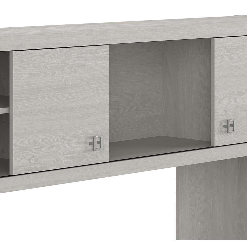 Bush Business Furniture - Echo 72W Computer Desk with Hutch and 3 Drawer Mobile File Cabinet in Gray Sand - ECH048GS veiw 5