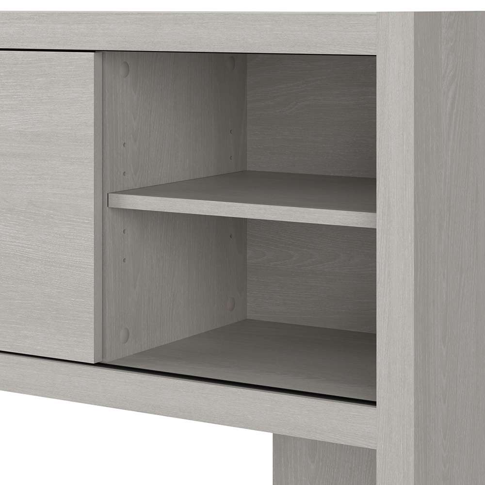 Bush Business Furniture - Echo 72W Computer Desk with Hutch and 3 Drawer Mobile File Cabinet in Gray Sand - ECH048GS veiw 6