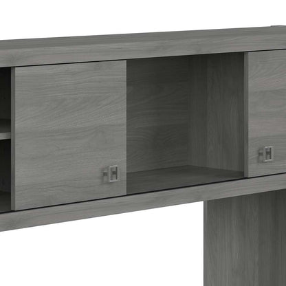 Bush Business Furniture - Echo 72W Computer Desk with Hutch and 3 Drawer Mobile File Cabinet in Modern Gray - ECH048MG veiw 5