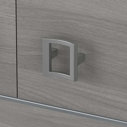 Bush Business Furniture - Echo 72W L Shaped Computer Desk with Hutch in Modern Gray - ECH057MG veiw 7