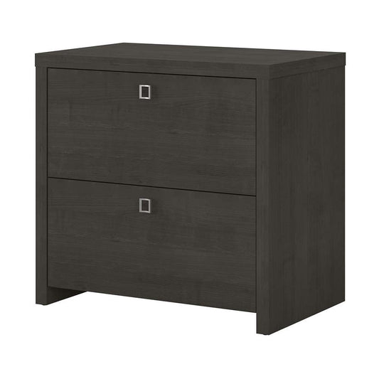 Bush Business Furniture - Echo 2 Drawer Lateral File Cabinet in Charcoal Maple - KI60302-03 veiw 1