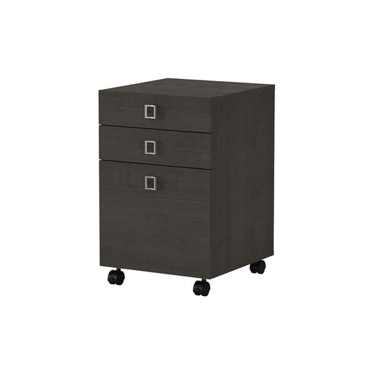 Bush Business Furniture - Echo 3 Drawer Mobile File Cabinet in Charcoal Maple - KI60301-03 veiw 1