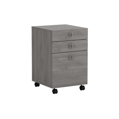 Bush Business Furniture - Echo 3 Drawer Mobile File Cabinet in Modern Gray - KI60401-03 veiw 1