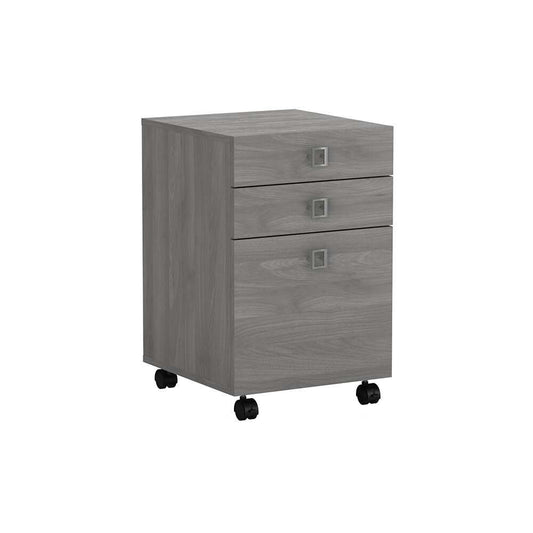 Bush Business Furniture - Echo 3 Drawer Mobile File Cabinet in Modern Gray - KI60401-03 veiw 1