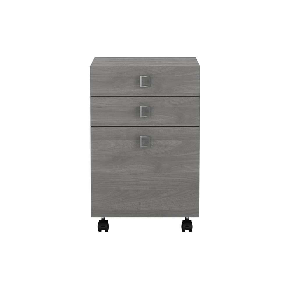 Bush Business Furniture - Echo 3 Drawer Mobile File Cabinet in Modern Gray - KI60401-03 veiw 2