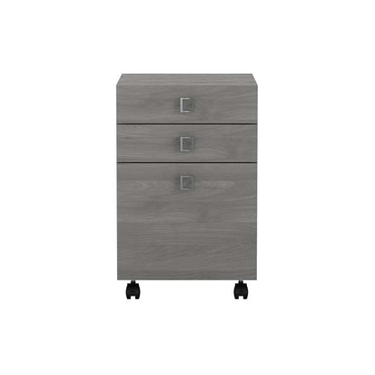 Bush Business Furniture - Echo 3 Drawer Mobile File Cabinet in Modern Gray - KI60401-03 veiw 2