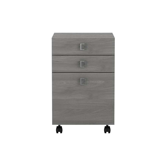 Bush Business Furniture - Echo 3 Drawer Mobile File Cabinet in Modern Gray - KI60401-03 veiw 2