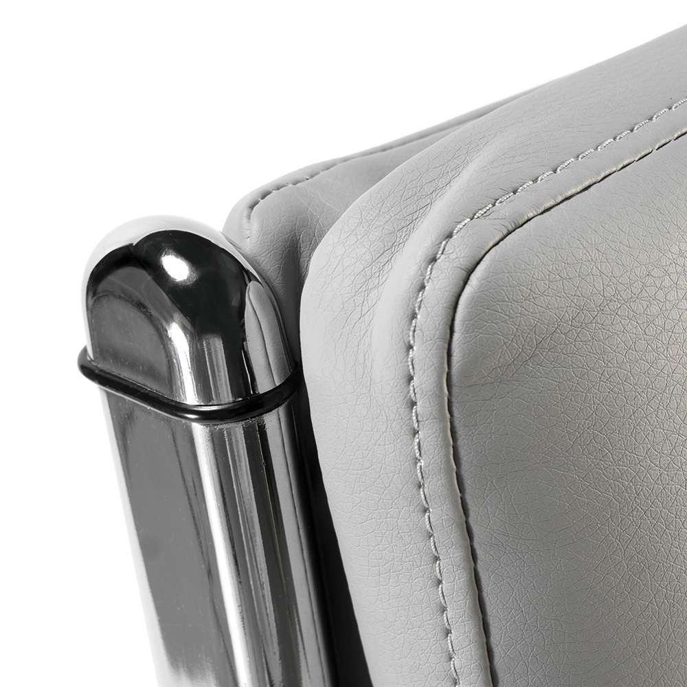Bush Business Furniture - Echo High Back Leather Executive Chair in Light Gray - ECH035LG veiw 7