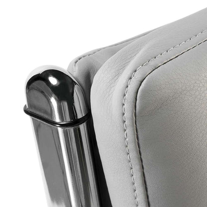 Bush Business Furniture - Echo High Back Leather Executive Chair in Light Gray - ECH035LG veiw 7