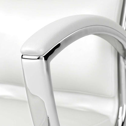 Bush Business Furniture - Echo High Back Leather Executive Chair in White - ECH035WH veiw 4