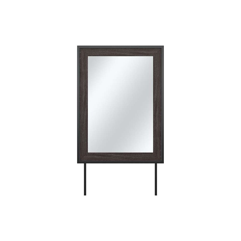 Bush Furniture - Atria Bedroom Mirror in Charcoal Gray - ARA130CR veiw 2