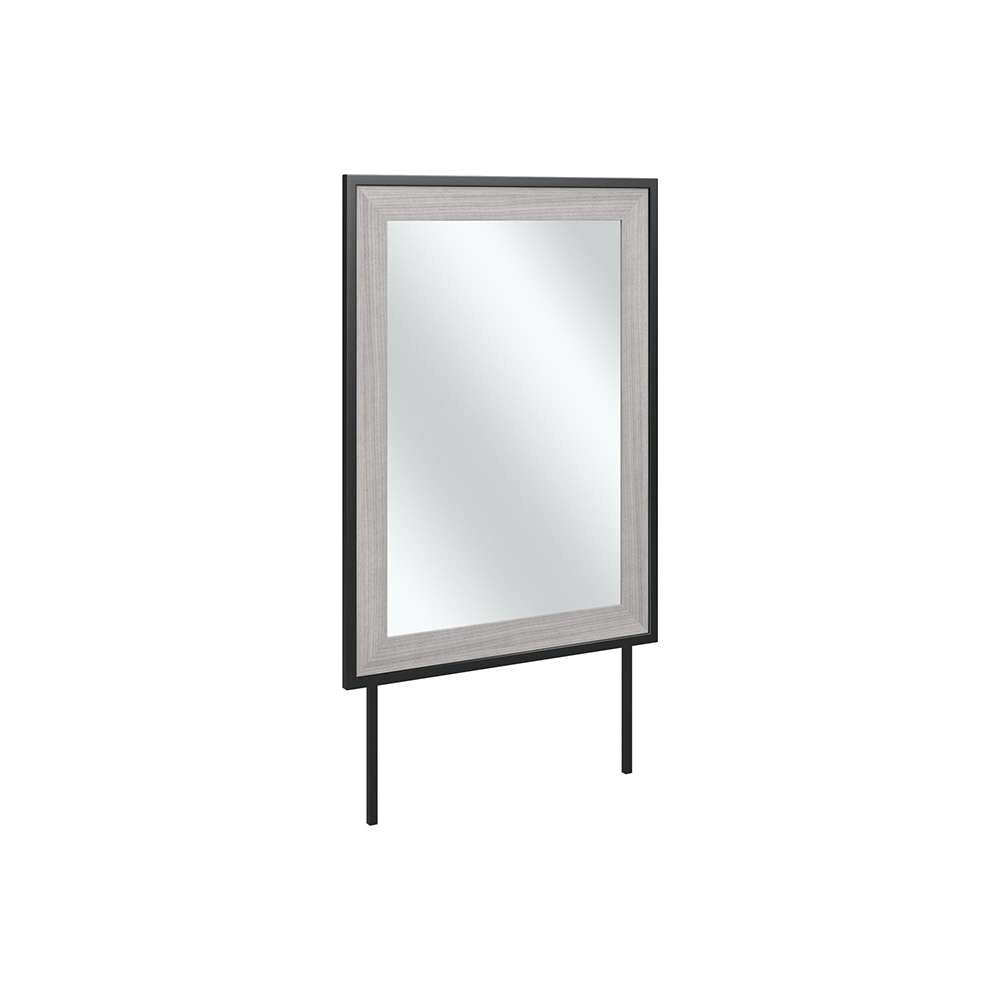 Bush Furniture - Atria Bedroom Mirror in Platinum Gray - ARA130PG veiw 1