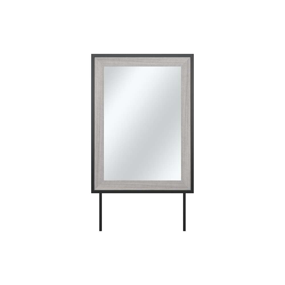 Bush Furniture - Atria Bedroom Mirror in Platinum Gray - ARA130PG veiw 2