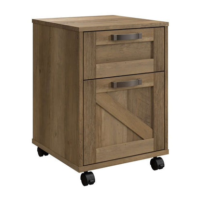 Bush Furniture - Cottage Grove 16W 2 Drawer Mobile Pedestal in Reclaimed Pine - CGF116RCP-03 veiw 1