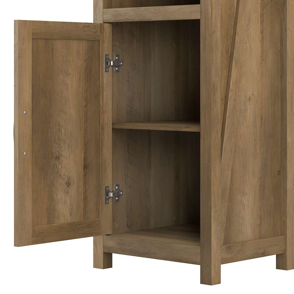Bush Furniture - Cottage Grove 5 Shelf Bookcase in Reclaimed Pine - CGB132RCP-03 veiw 6