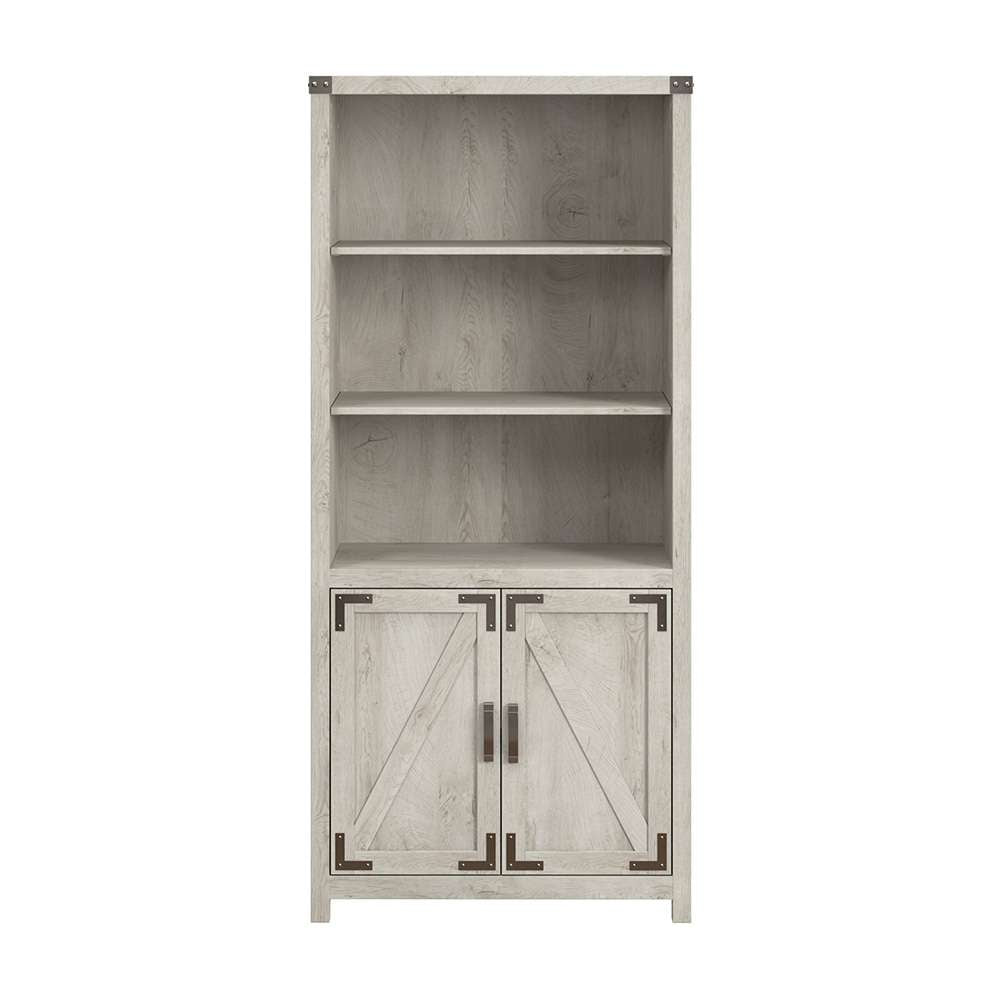 Bush Furniture - Cottage Grove 5 Shelf Bookcase in White - CGB132CWH-03 veiw 2