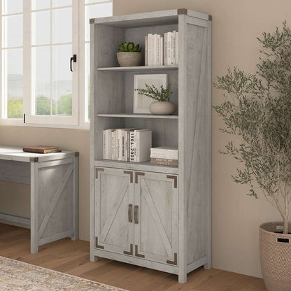 Bush Furniture - Cottage Grove 5 Shelf Bookcase in White - CGB132CWH-03 veiw 3