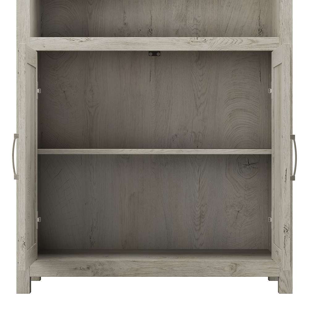 Bush Furniture - Cottage Grove 5 Shelf Bookcase in White - CGB132CWH-03 veiw 5