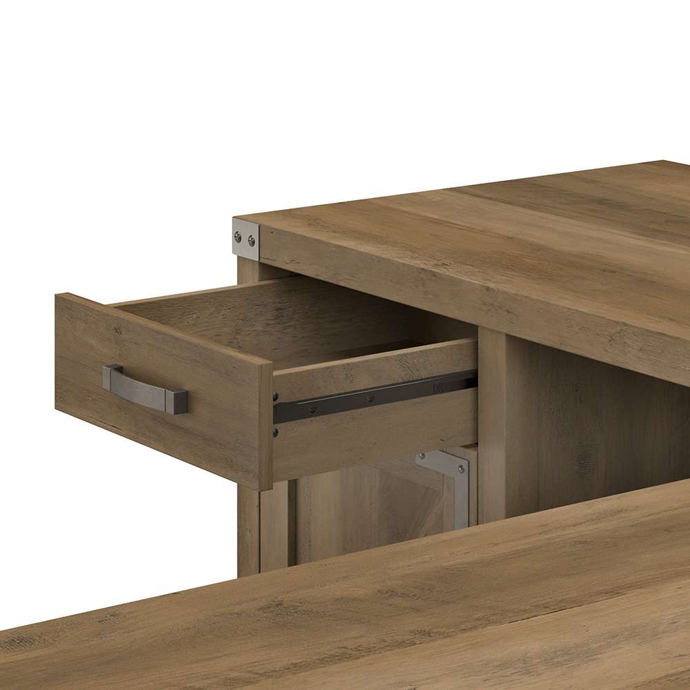 Bush Furniture - Cottage Grove 60W L Desk in Reclaimed Pine - CGD160RCP-03 veiw 6