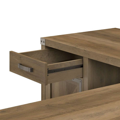 Bush Furniture - Cottage Grove 60W L Desk in Reclaimed Pine - CGD160RCP-03 veiw 6
