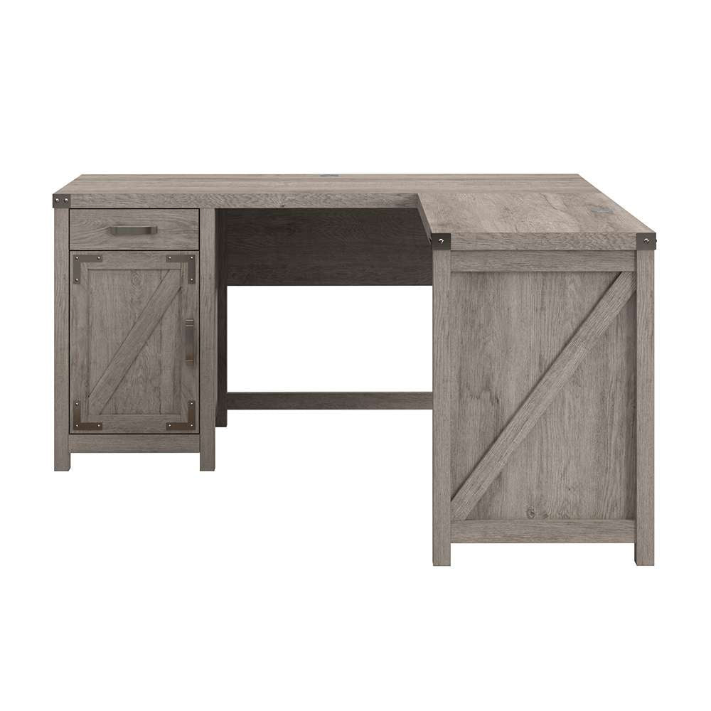 Bush Furniture - Cottage Grove 60W L Desk in Restored Gray - CGD160RTG-03 veiw 2