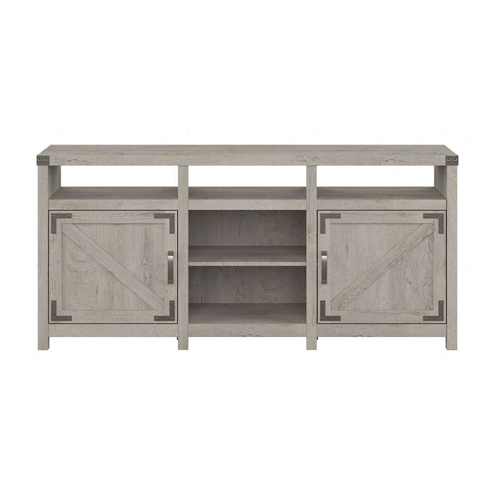 Bush Furniture - Cottage Grove 65W Farmhouse TV Stand for 70 Inch TV in Cottage White - CGV265CWH-03 veiw 2