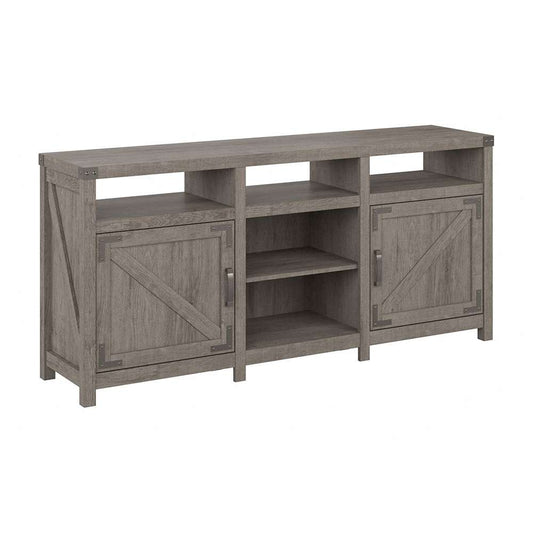 Bush Furniture - Cottage Grove 65W Farmhouse TV Stand for 70 Inch TV in Restored Gray - CGV265RTG-03 veiw 1