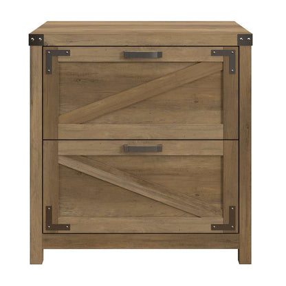 Bush Furniture - Cottage Grove Lateral File in Reclaimed Pine - CGF129RCP-03 veiw 2