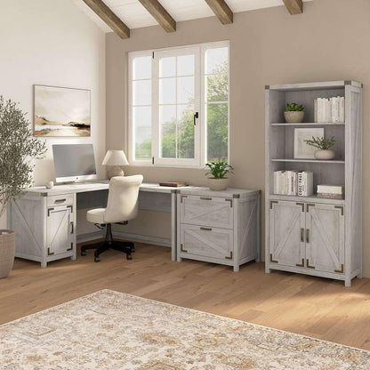 Bush Furniture - Cottage Grove Lateral File in White - CGF129CWH-03 veiw 4