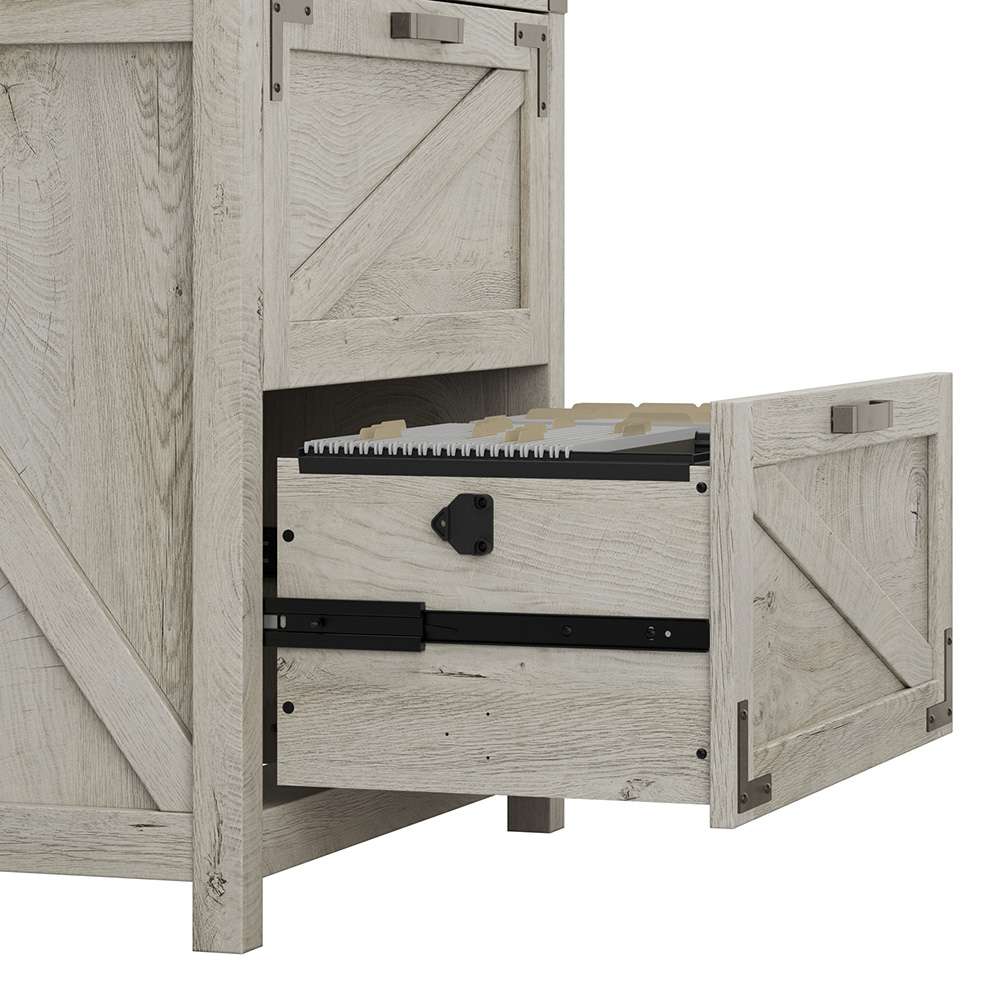 Bush Furniture - Cottage Grove Lateral File in White - CGF129CWH-03 veiw 5