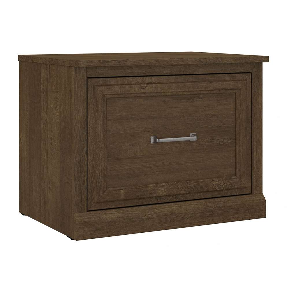 Bush Furniture - Woodland 24W Small Shoe Bench with Drawer in Ash Brown - WDS124ABR-03 veiw 1