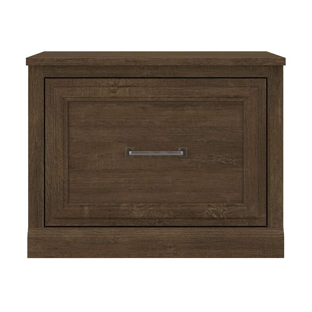 Bush Furniture - Woodland 24W Small Shoe Bench with Drawer in Ash Brown - WDS124ABR-03 veiw 2