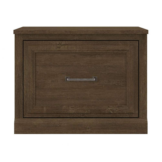 Bush Furniture - Woodland 24W Small Shoe Bench with Drawer in Ash Brown - WDS124ABR-03 veiw 2