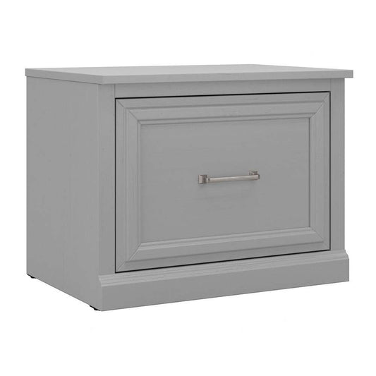 Bush Furniture - Woodland 24W Small Shoe Bench with Drawer in Cape Cod Gray - WDS124CG-03 veiw 1