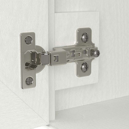 Bush Furniture - Woodland 40W Entryway Bench with Doors and Wall Mounted Coat Rack in White Ash - WDL009WAS veiw 7