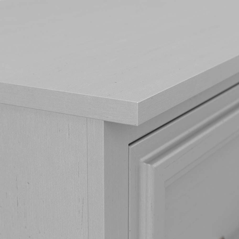 Bush Furniture - Woodland 40W Shoe Storage Bench with Doors in Cape Cod Gray - WDS140CG-03 veiw 7