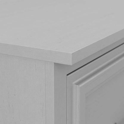 Bush Furniture - Woodland 40W Shoe Storage Bench with Doors in Cape Cod Gray - WDS140CG-03 veiw 7
