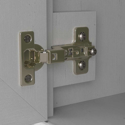 Bush Furniture - Woodland Entryway Storage Set with Hall Trees and Shoe Bench with Doors in Cape Cod Gray - WDL011CG veiw 6