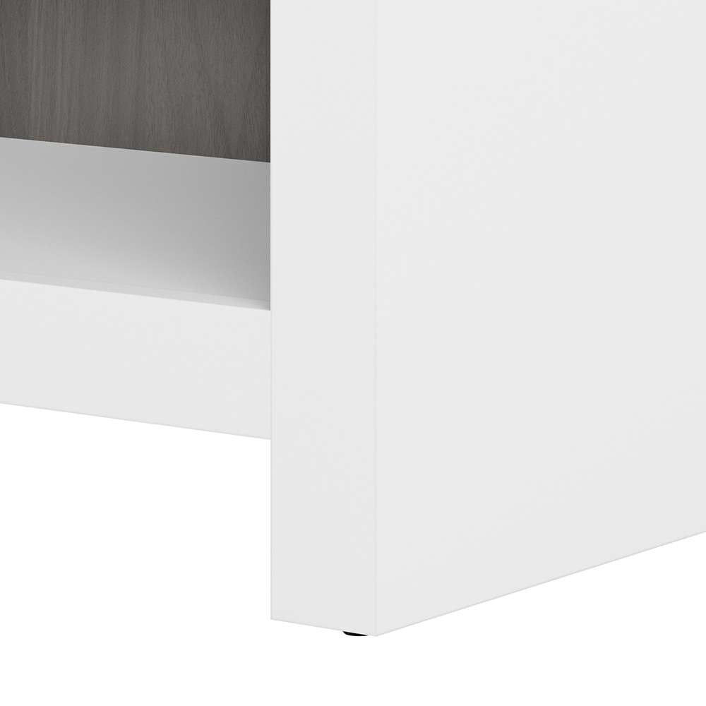 Bush Business Furniture - Echo 56W Dining Table in Pure White and Modern Gray - ECH021WHMG veiw 5