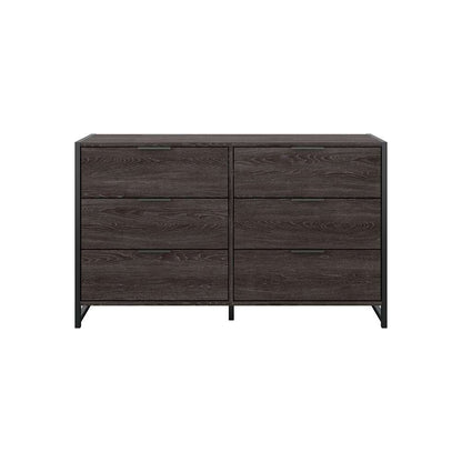 Bush Furniture - Atria 6 Drawer Dresser in Charcoal Gray - ARS160CRK veiw 2