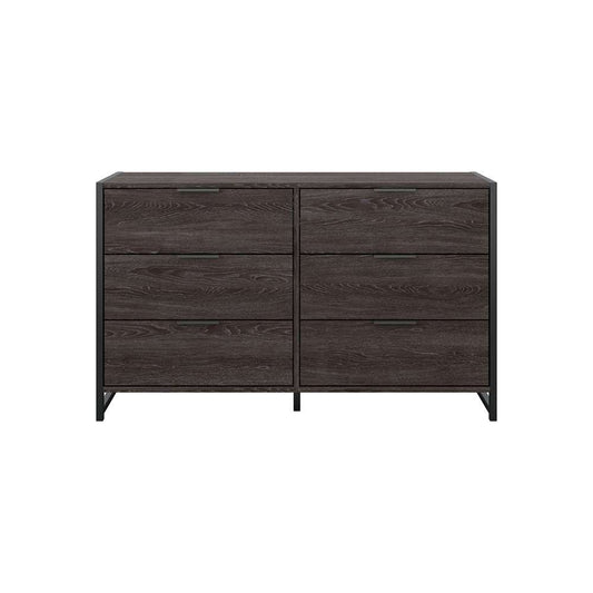 Bush Furniture - Atria 6 Drawer Dresser in Charcoal Gray - ARS160CRK veiw 2