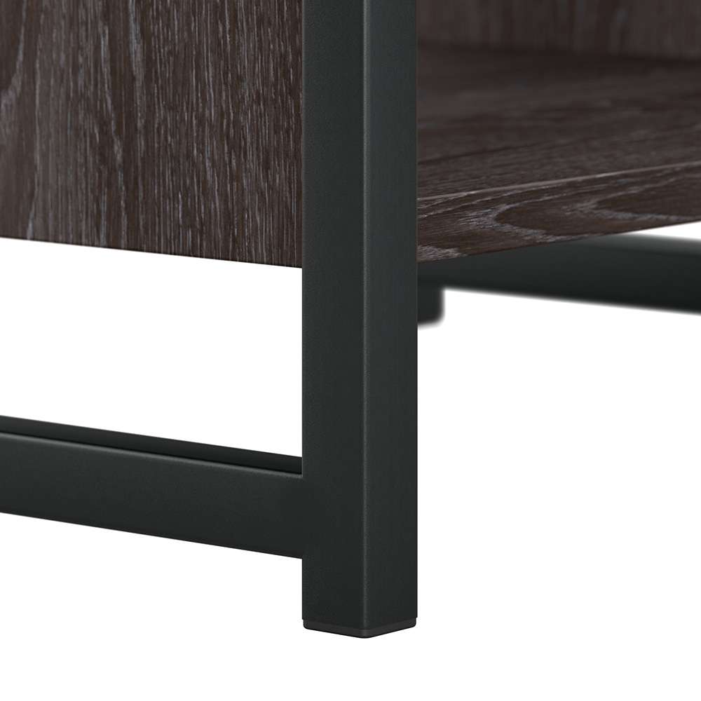 Bush Furniture - Atria 6 Drawer Dresser with Mirror in Charcoal Gray - ATR015CR veiw 7