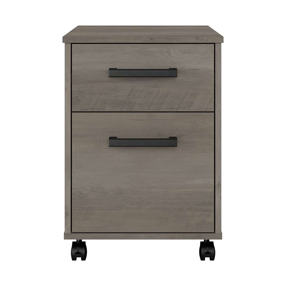 Bush Furniture - City Park 2 Drawer Mobile File Cabinet in Driftwood Gray - CPF116DG-03 veiw 2