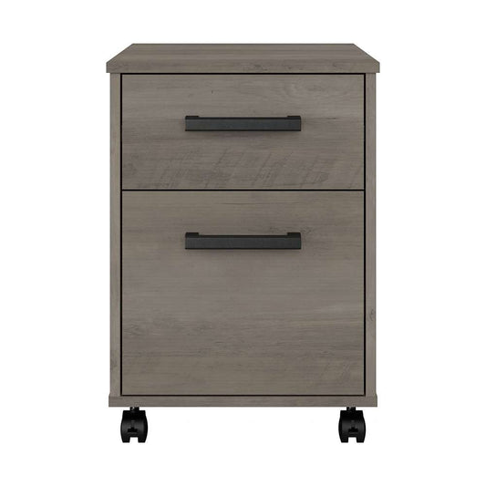 Bush Furniture - City Park 2 Drawer Mobile File Cabinet in Driftwood Gray - CPF116DG-03 veiw 2