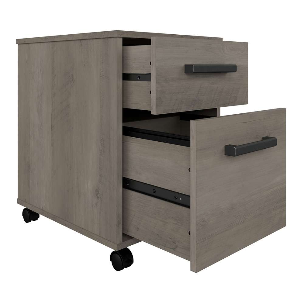 Bush Furniture - City Park 2 Drawer Mobile File Cabinet in Driftwood Gray - CPF116DG-03 veiw 5
