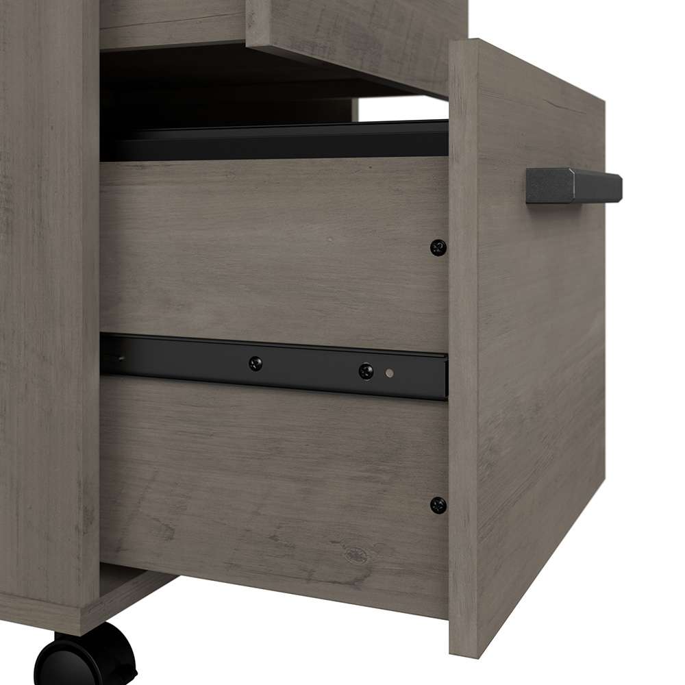 Bush Furniture - City Park 2 Drawer Mobile File Cabinet in Driftwood Gray - CPF116DG-03 veiw 6