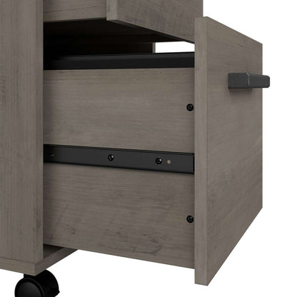 Bush Furniture - City Park 2 Drawer Mobile File Cabinet in Driftwood Gray - CPF116DG-03 veiw 6