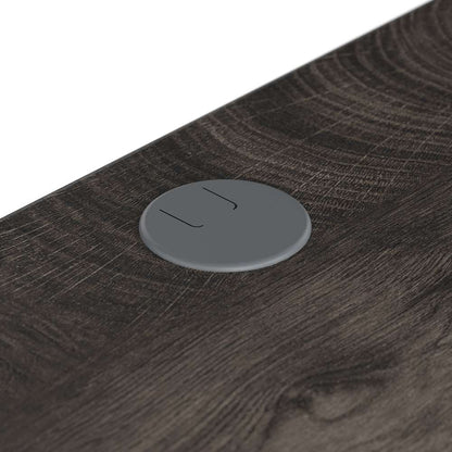 Bush Furniture - City Park 60W Industrial Writing Desk in Dark Gray Hickory - CPD160GH-03 veiw 5