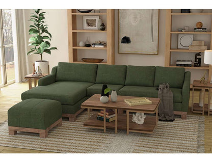 IFD - Samba - Sectional With Armless Chair, Left Chaise & Right Arm Loveseat - Olive veiw 2