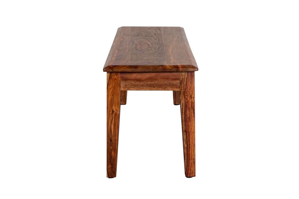Porter Designs - Sonora Solid Sheesham Wood Dining Bench, Brown - 07-116-13-802H veiw 3
